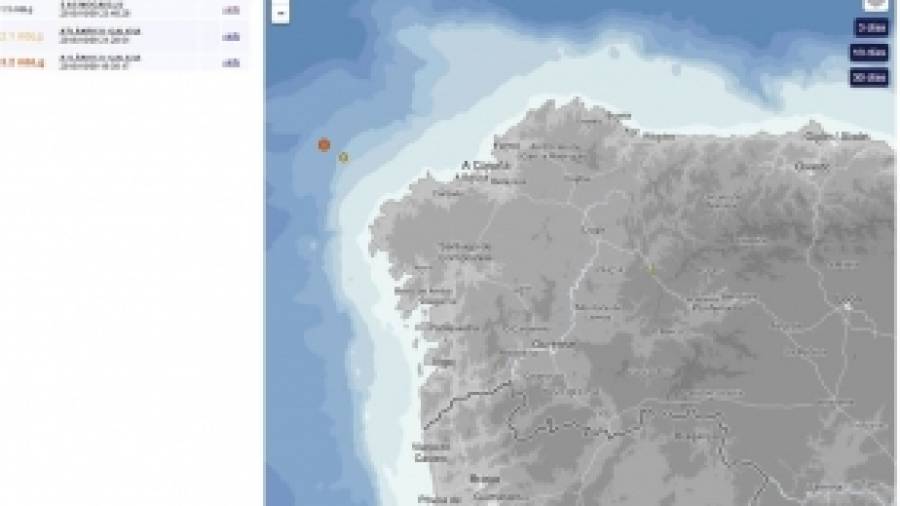 Galicia registra tres terremotos leves en las últimas horas