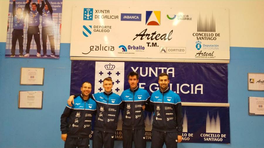 Los cuatro jugadores que competirán en Antequera en los ‘play-offs’ por el título de Liga. Foto: Arteal-Santiago