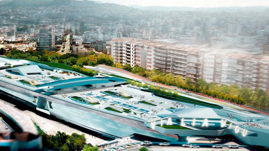 intermodal. Imagen virtual del nuevo Centro Vialia-Estación de Vigo. Foto: Nhood España