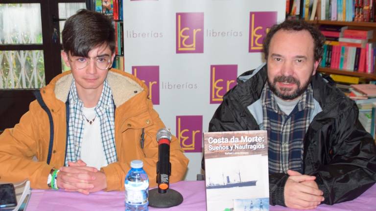 Gabriel Cernadas, izquierda, con Rafael Lema. Foto: XML