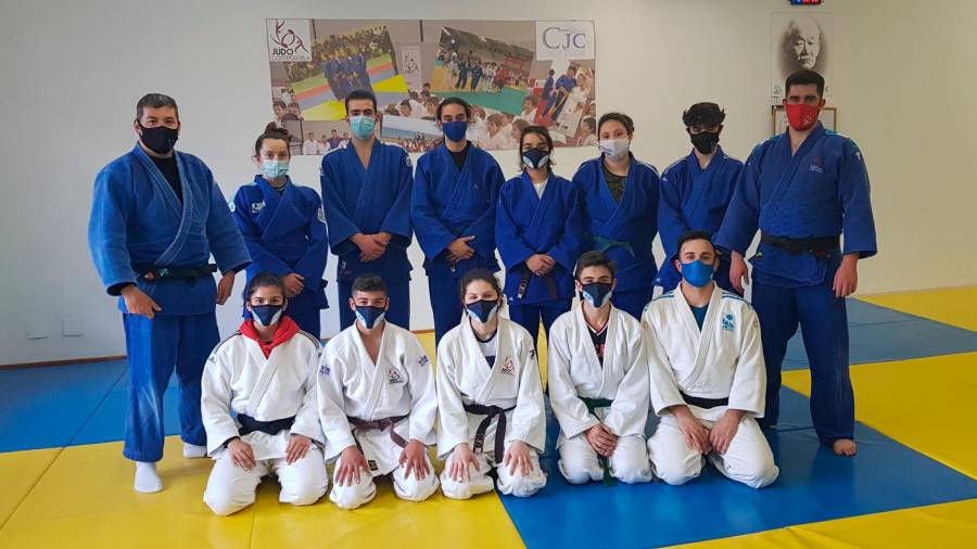 Componentes del Compostela Judo Club que acuden al Trofeo Cidade de Santiago. Foto: CJC