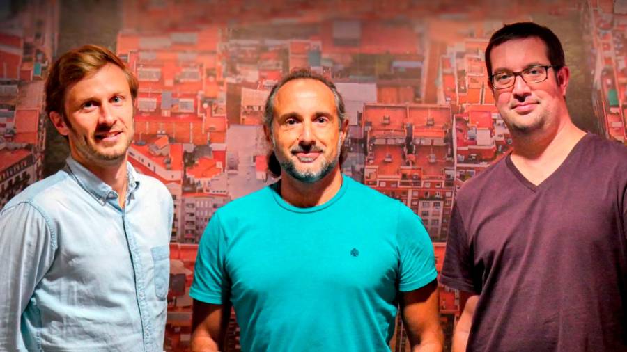 FUNDADORES. Adriaan Landman, Miguel-Silva-Constenla (CEO) y Marçal Rossinyol