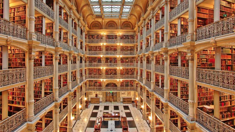 1857. Biblioteca del Instituto Peabody en Baltimore. De E.G. Lind. (Imagen, iessonferrerdghaboix.blogspot.com)