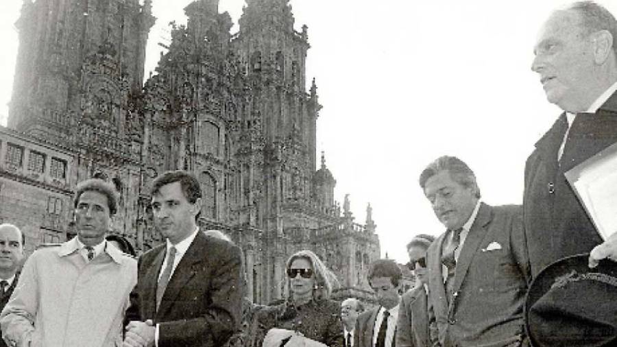 ...Cuando en 1994 el expresidente uruguayo Lacalle recibió la Medalla de Oro de Galicia