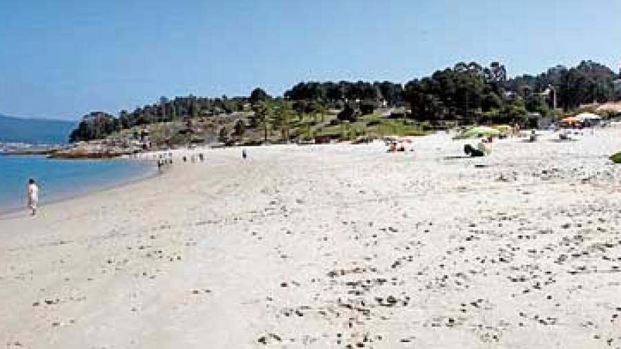 La playa Ornanda, de las más concurridas de Porto do Son