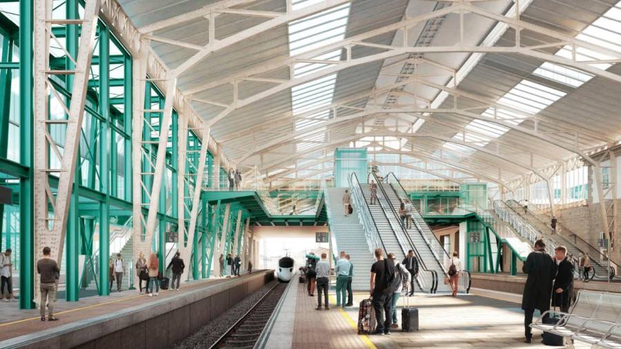 La nueva estación obligará a reformular accesos como la escalinata monumental