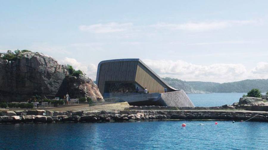 Under. Un restaurante submarino creado por el estudio de arquitectura Snøhetta. (Fuente, www.elledecor.com)