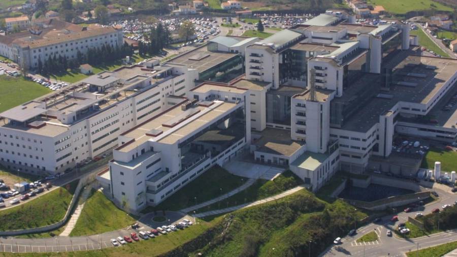Vista aérea del Hospital Clínico de Santiago. SERGAS