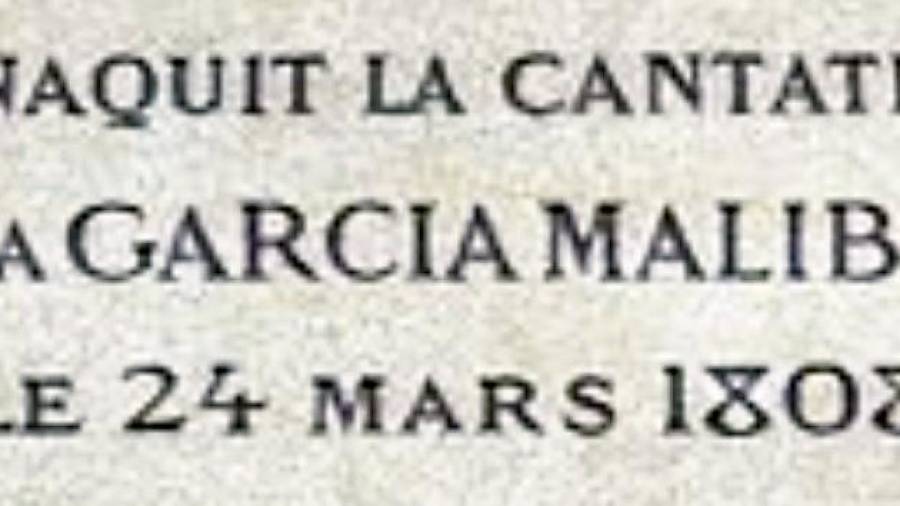 Placa conmemorativa de la casa natal de La Malibrán. París. Foto: ECG