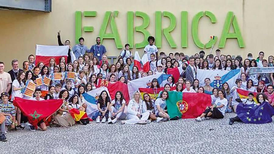 Doscientas personas, entre alumnos y profesores, de diferentes nacionalidades se citaron en Aveiro para participar en el campus. Foto: C. 