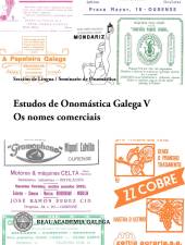Cuberta de Estudos de Onomástica Galega V. Os nomes comerciais