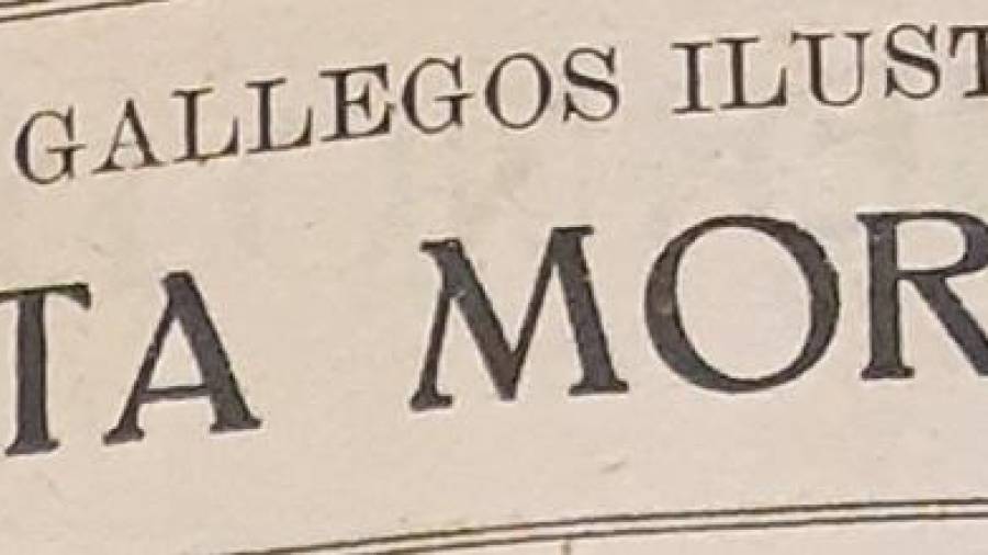 Benita Moreno. Artículo del Eco de Galicia en Cien Ilustres Gallegos. Foto: ECG