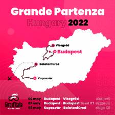 La ‘Grande Partenza’ del Giro 2022 serán tres etapas en Hungría