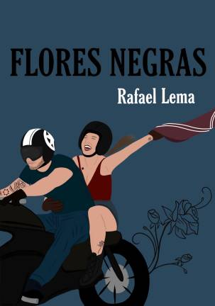Portada de la novela juvenil ‘Flores Negras’, obra del escritor porteño Rafael Lema