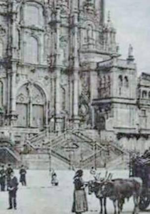 Santiago de Compostela. Pl. Obradoiro, ca. 1920. Foto: A. P.