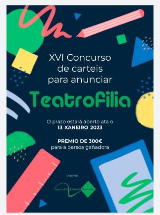 Cartel que anuncia Teatrofilia. Foto: C.V.