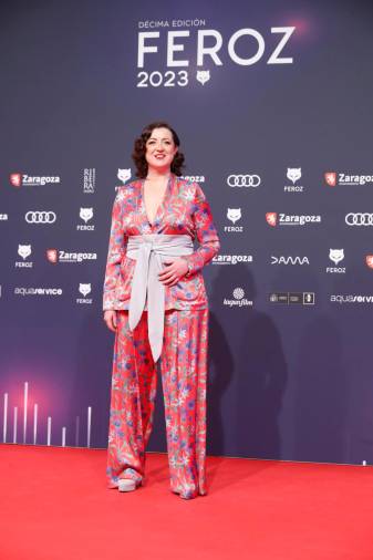 La actriz Lucía Veiga posa a su llegada a la ceremonia de entrega de la décima edición de los Premios Feroz que otorga la Asociación de Informadores Cinematográficos de España (AICE), este sábado en Zaragoza. EFE/Javier Cebollada