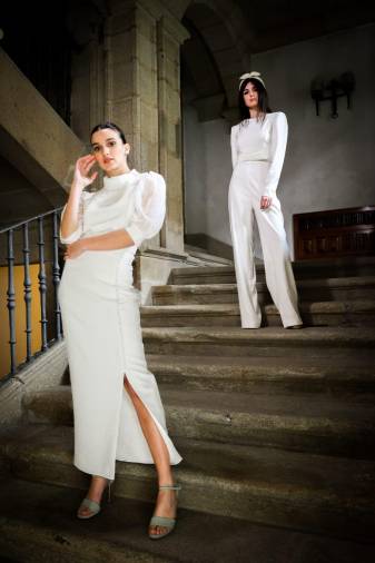 Dos modelos con prendas de la colección Tempos, de Ana Prados / Foto: Eugenio Prados