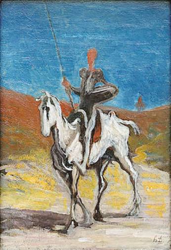 Don Quichotte. Honoré Daumier ca. 1868. Foto: A.P.