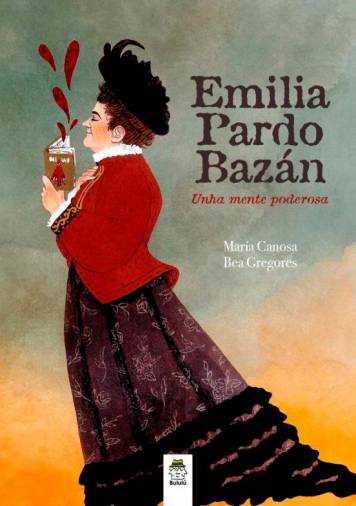 Ilustración da portada da obra biográfica de Emilia Pardo Bazán. Foto: Bululú