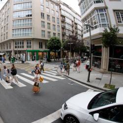 LA RÚA Xeneral Pardiñas es una de las calles con la renta neta media por habitante más alta de Santiago. Foto: F. Blanco