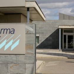 En la foto de archivo, entrada a la sede de PharmaMar. RICARDO RUBIO/EUROPA PRESS