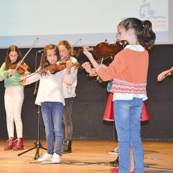 Imagen de archivo de una actuación de alumnos de la Escola de Música de Ames. Foto: CDA