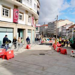 Las obras en la calle debería terminarse en pocos días. Foto: F. Blanco