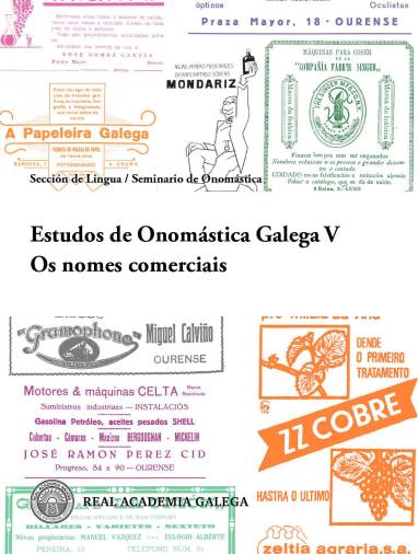 Cuberta de Estudos de Onomástica Galega V. Os nomes comerciais