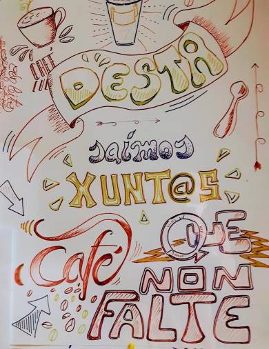 Cartel de Café Airas Nunes (autor: Xosé Lois Freire Chico)