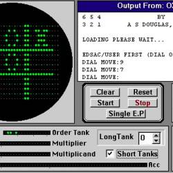 1952. XOX. El juego pionero de la primera computadora operacional que podía almacenar programas electrónicos. Era la primera vez que la mente humana se enfrentaba a un juego con el sistema de un ordenador. (Fuente, es.wikipedia.org. Imagen, www.astrolabio.com)