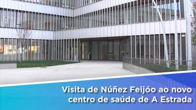 Visita de Núñez Feijóo ao novo centro de saúde de A Estrada
