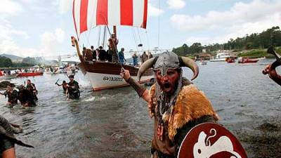Un dos vikingos que participou nun desembarco. Foto: G.