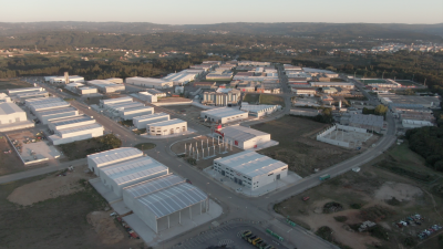 Vista do polígono industrial de Bértoa. Foto: Concello de Carballo