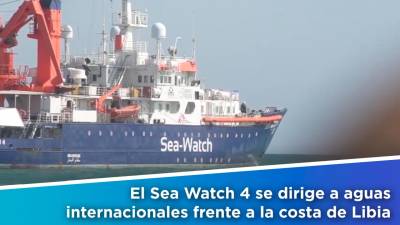 El Sea Watch 4 parte hacia aguas internacionales