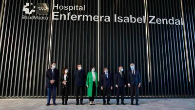 Inauguración o pasado día 1 do hospital de pandemias e emerxencias Isabel Zendal, ubicado na localidade de Valdebebas, en Madrid. Foto: Efe