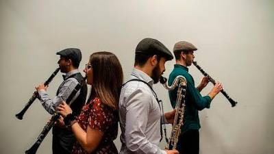 El cuarteto Fooo Clarinet, será uno de los que actuará hoy en Lalín. Foto: XacobeoClarinet