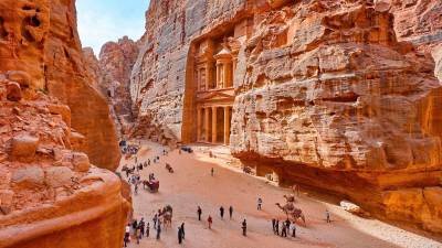 LA VISITA A PETRA es uno de los atractivos del viaje programado a Jordania. Foto: L. P. 