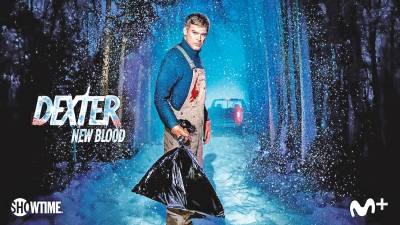 NUEVOS EPISODIOS. El cartel de la nueva serie ‘Dexter: New Blood’, disponible en Movistar + este lunes. Foto: ECG