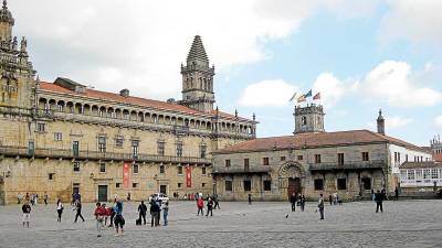 Praza do Obradoiro, punto emblemático e histórico de Santiago
