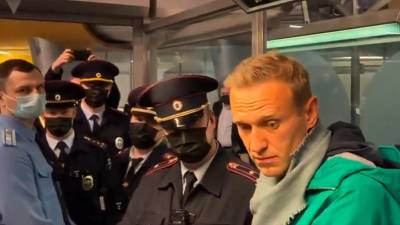 Navalni fue arrestado nada más llegar a Moscú. Foto: Efe