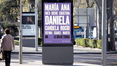 Cartel de la campaña de este año del Ayuntamiento de Madrid para el 8 de marzo. AYUNTAMIENTO DE MADRID
