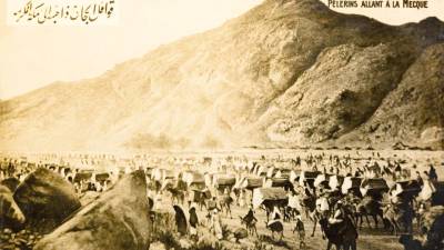 Viajeros hacia La Meca, a comienzos del siglo XX. Foto: Michael Nicholson_Corbis