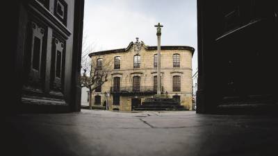 Fachada de la Casa Cornide, situada en A Coruña. Foto: E.P.