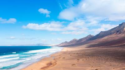 Playa de Cofete, en la isla canaria de Fuerteventura.
