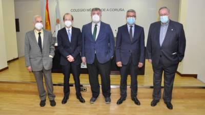 Fernando Diz-Lois (i), Máximo Fraga, Luciano Vidán, Luis Verde y José Castillo. Foto: CM