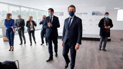 O Titular do Goberno Galego asiste á Inauguración da nova sede do Grupo Cuevas / Foto: Xunta de Galicia 19/01/2021