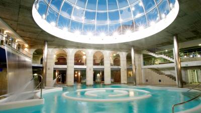 El Palacio del Agua del Balneario de Mondariz ofrece un circuito termal de tres mil metros cuadrados. Foto: B.M.