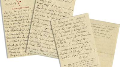 Una carta de Einstein y su mujer en pleno asedio nazi, alcanza los 30.250 dólares