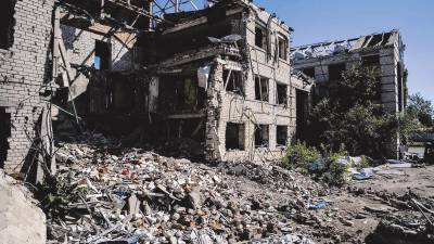 Destrucción y devastación de la guerra de Ucrania iniciada por Rusia el pasado 24 de febrero de 2022. Foto: EP